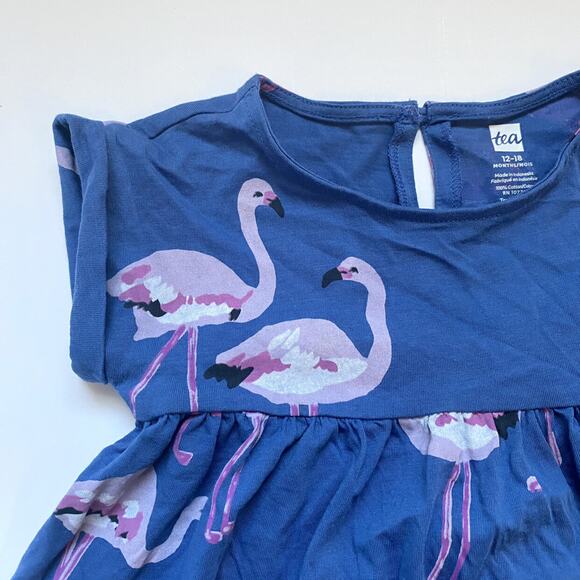 Tea Collection Blue Flamingo Dress - Picture 2 of 2
